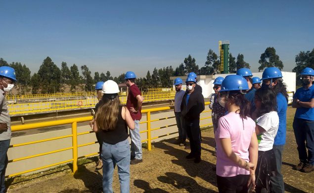 Visita a EPAR II marca encerramento de capacitação sobre tratamento de esgoto