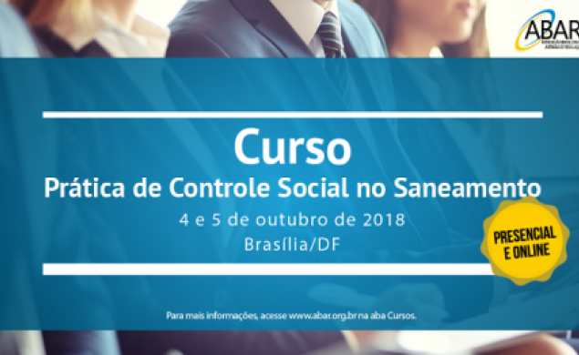 Controle Social de Saneamento é discutido em evento da ABAR