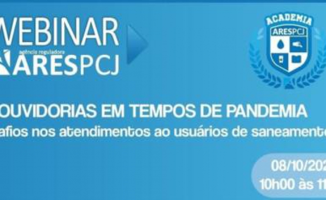 7º Webinar ARES-PCJ 2020: Ouvidorias em Tempos de Pandemia